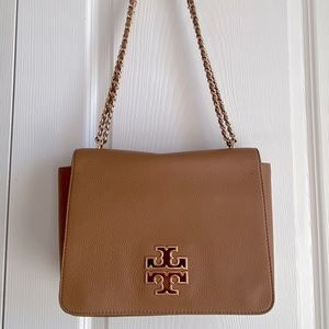 Authentic Tory Burch Britten Large Adjustable Handbag Purse.
